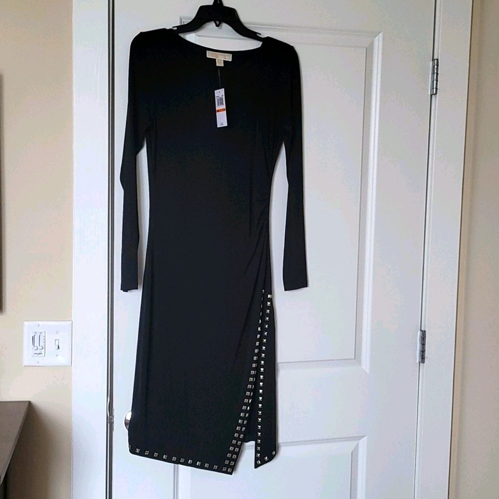Michael Kors Jersey Knit Studded Dress